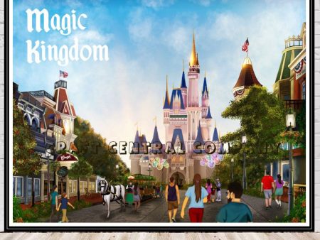 Magic Kingdom Poster Disney Main Street Attraction Posters Online Sale