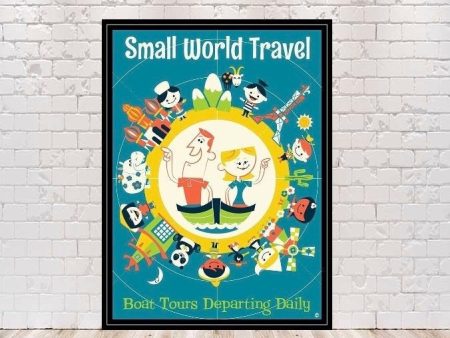 It s A Small World Poster Vintage Disney Poster Disney World Poster  Sizes 8x10, 11x14, 13x19 Magic Kingdom Fantasyland Disneyland Poster For Cheap