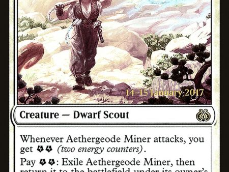 Aethergeode Miner [Aether Revolt Prerelease Promos] For Cheap