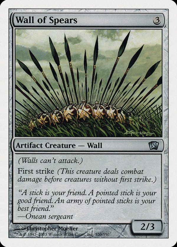 Wall of Spears [Eighth Edition] Hot on Sale